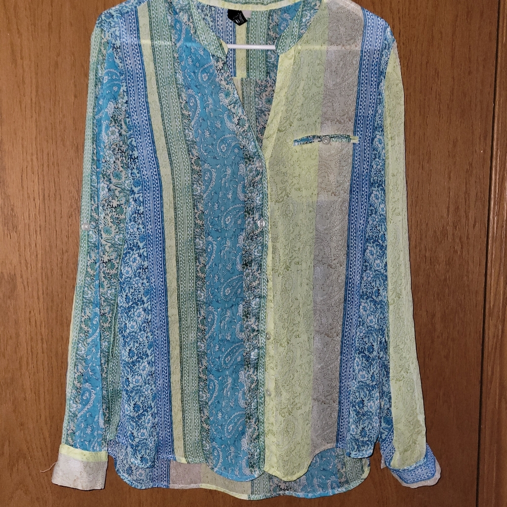 Womens kut from the kloth large flowy blouse